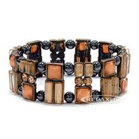 Relaxus Magnetic Jewelery. Magnetic Hematite Bracelet Earth Jewel