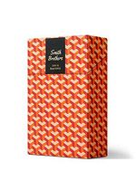 Hard Box Full Pack Cigarette Case/King Size 84mm /Hand Made in Korea/Leather Paper Case and Pattern Printed Case (Orange Black)