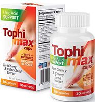 VasoCorp Tophimax Pain Relief | 60 Capsules Gout Pain Relief and Gout-Uric-Acid Pain Relief for feet, Gout Treatment for Burning Numbness Pain in Legs and feet Blocks Uric Acid Uptake Supplement