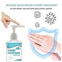 77JOK Refreshing Hand Sanitizer Gel - 60ml Rinse Free Hand Soap Travel Size Disposable Hand Sanitizer Washless Moisturizing & Refreshing Gel Cleanser Skin Cleansing Pump Bottle (60ML)
