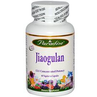 Paradise Herbs Jiaogulan 12:1 Vegetarian Capsules, 60 Count