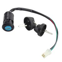 GOOFIT 4 Wires Ignition Switch Key Set with Cap for 50cc 70cc 90cc 110cc 125cc 150cc 200cc 250cc TaoTao SUNL ATV Dirt Bike Electric Scooter