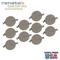 10x Renata CR2032-MFR-SM 3V Lithium Coin Battery HORZ SMT 2-PIN for PC CMOS CHECKSUM Failure Battery State Low, System Options NOT Set, TIME Date NOT Set Display Type Mismatch, Memory Size Mismatch