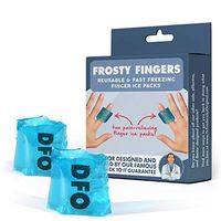 Dr. Frederick's Original Frosty Fingers - 2 Ice Packs for Fingers, Thumbs & Toes - Fast-Freezing & Reusable - for Injuries, Arthritis, Chronic Pain