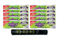Herb Airtight Tube Pocket Protector with Juicy Jay's White Grape 1.25 Flavored Hemp Rolling Papers 10 Count DC Crafts Nation- Happy Face