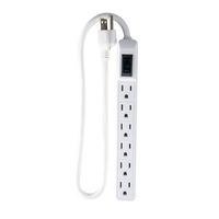 GoGreen Power GG-16103MIN 6 Outlet Mini Surge Protector, White