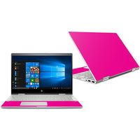 MightySkins Skin Compatible with HP Envy x360 Convertible 15" (2018) - Solid Hot Pink | Protective, Durable, and Unique Vinyl Decal wrap Cover | Easy to Apply, Remove | Made in The USA