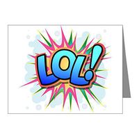 Note Cards (20 Pack) Text Abbreviation LOL!