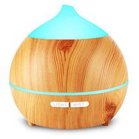 Aromatherapy Essential Oil Diffuser, Avaspot 250ml Wood Grain Ultrasonic Aroma Diffuser Cool Mist Humidifier with Auto Shut Off, 7 LED Colors and Adjustable Mist Mode for Yoga, Office, Bedroom