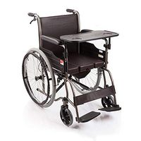 LBYMYB Wheelchair Portable with Toilet Manual Elderly Disabled Travel Wheelchair Lightweight Folding Transport Travel Self-propelled Walker Wheelchair