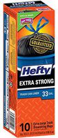 Hefty 10 Count 33 Gallon Cinch Sak Trash Bags E81470