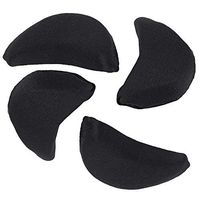 Arch Support Shoe Insoles Sponge Toe Plug Inserts Pad Insoles Half Forefoot Toe-Front Cushion Brace No-Pain Comfortable and Flexible Protect Your Toes from Hurt Adjustable The Size Black 2 Pairs