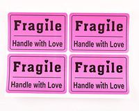 200pcs 2X3" Purple Fragile Stickers Sign Shipping Mark Labels Handle with Care Labels