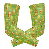 Mom Owl Pellets Green Unisex Arm Sleeve,UV Protection Arm Compression Sleeve, Skin Protection Sport Arm Cooler Sleeve for Running Hiking Jogging Motorcycling Climbing Camping