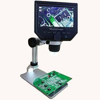 G600 Digital 1-600X 3.6MP 4.3inch HD LCD Display Microscope Continuous Magnifier with Aluminum Alloy Stand Upgrade Version