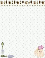 Gardening Tools Stationery Printer Paper 26 Sheets