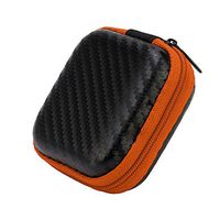 Orcbee_for Apple Airpods Earphones Case Box Size Holder Hard Shell EVA Carrying (Orange)
