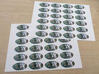 Minilabel Pack Of 48 Koala Bear, 40X20mm Oval Seal Labels, Stickers For Craft, Decoration, Gift Wrapping, Presents, Envelopes, Bags Or Cards