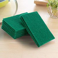 iTimo Dish Cloth, Kitchen Rags, Strong Decontamination, Microfiber,Green, Set of 10
