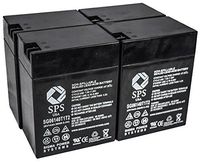SPS Brand 6V 14 Ah Terminal T1T2 Replacement Battery for Light Alarms 6RPG3 (4 Pack)