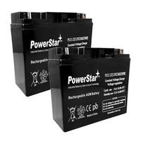 PowerStar-12V 18AH Electric Bicycle Co EV Warrior Bike Battery (12v 22a) for UB12220 X2