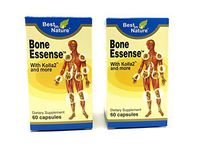 2 Bottles - Bone Essense with Kolla2 - Kolla2 300mg, Glucosamine, Chondrotin Sulphate, Calcium - 60 Capsules - Best in Nature