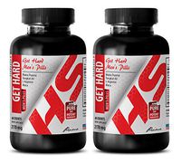 Testosterone Booster Herbal - GET Hard - tongkat Herbs Strength - 2 Bottles (120 Capsules)