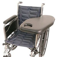 Therafin Flip-Away Padded Standard Half Tray with Molded Cup Holder, Left, Wheelchair Tray