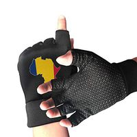 Mens Womens Chad Flag Africa Map Fingerless Gloves for Arthritis & Carpal Tunnel Pain Relief