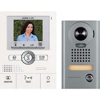 Aiphone JKS-1AEDV Audio/Video Intercom Set with Picture Recording for Single Door, Surface-Mount Vandal-Resistant Door Station