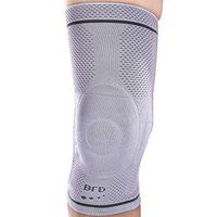 BRD Sport G18 Medical Grade Knee Brace with Silicone Pads, Relieves Knee Tendinitis, Ideal for Knee Pain, Swelling, Strain, Patella Support (Gray with Charcoal Accent Stripe, X Large)