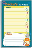 Robot Guy Kids to-Do Pad | Homework Pads | Personalized School Notepads for Kids | Custom Printed School Pads | Schedule pad | Stationery for School