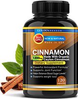 Organic Ceylon Cinnamon 1200mg. Supports Optimal Digestive & Healthy Weight Loss. Powerful Antioxidant Formal. Helps Balance Blood Sugar Levels. Anti-Inflammatory.120 Veggie Capsules. Non GMO.