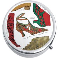 Shoes Fancy Medicine Vitamin Compact Pill Box