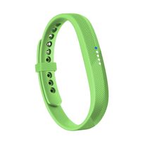 RedTaro Compatible with Fitbit Flex 2 Band, Replacement for Fitbit Flex 2 Accessories Silicon Wristbands w/Fastener Clasp Fitness Strap for Original Fitbit Flex 2, No Tracker (Green, L)