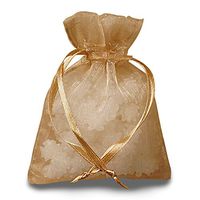 30ea - 2 X 3 Toffee Flat Organza Bags - 4 mil Thick…