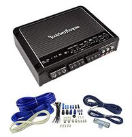 Rockford Fosgate R400-4D 400W 4 Channel Car Audio Amplifier + 4 Gauge Amp Kit