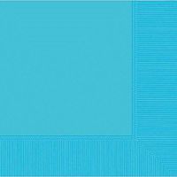 Caribbean Blue 3-Ply Dinner Napkins, 20 Ct. | Party Tableware