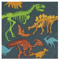 Juvale Dinosaur Fossil Birthday Party Napkins (100 Pack)