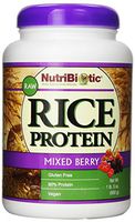 Nutribiotic Rice Protein, Mixed Berry, 21 Ounce
