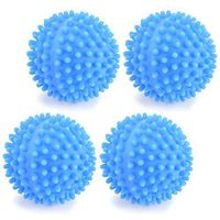 Wool Dryer Balls 4pcs/Set Blue PVC Reusable Dryer Balls Laundry Washing Drying Fabric Softener Ball