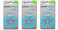 Power One Cochlear Implant Batteries, 3 Pack (60 Batteries)