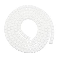 uxcell Spiral Wire Wrap Cable Wrap Cord 3/8-inch x 2m PE Polyethylene Tubing for Computer Cable