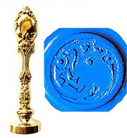 MNYR Vintage Fancy Dragon Animal Wax Seal Stamp Luxury Bronze Metal Peacock Decorative Wedding Invitations Gift Cards Paper Stationary Envelope Seals Custom Logo Monogram Wax Seal Sealing Stamp Set