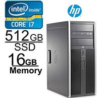 HP Elite 8300 Core i7 3.4GHZ, 512GB SSD, 16GB, Windows 7 Pro 64-Bit (Renewed)