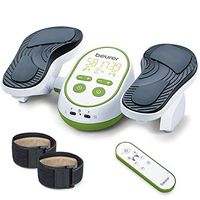 Beurer FM250 Vital Legs EMS Circulation Stimulator - | Revitalizing electrostimulation - Impulse massage | Improve blood circulation in legs while sitting | Relieve muscle tension | Exercise equipment