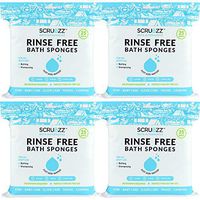 Scrubzz Disposable No Rinse Bathing Wipes (4 PACK)
