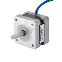 STEPPERONLINE Nema 14 Motor Step Motor 1.8deg Bipolar 12V 0.4A 14Ncm/20oz.in 35x35x26mm 4-Wire