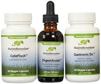Native Remedies Coloflush Capsules, Gastronic Dr. and Digestassist Ultrapack Capsules (one of Each)