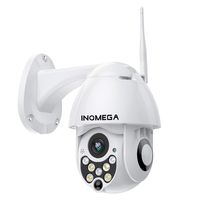 INQMEGA PTZ Camera Outdoor,1080P WiFi Security IP Camera,2.4G Pan Tilt Dome Camera,Motion Alerts,50ft Night Vision,Waterproof IP66,Surveillance IP Camera with Two Way Audio,Support Max 128GB SD Card
